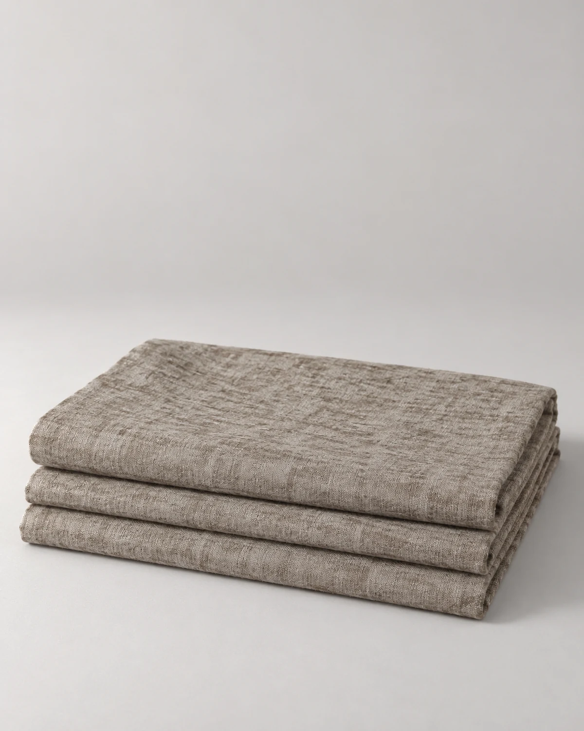 Foulard Thai chiné couleur Taupe chiné – pliage